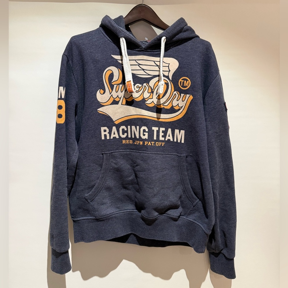 Superdry Dark Blue Racing Team Hoodie